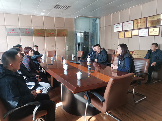 Shandong Foederatio Industry et Commerce visited Tangshan Jinsha Company